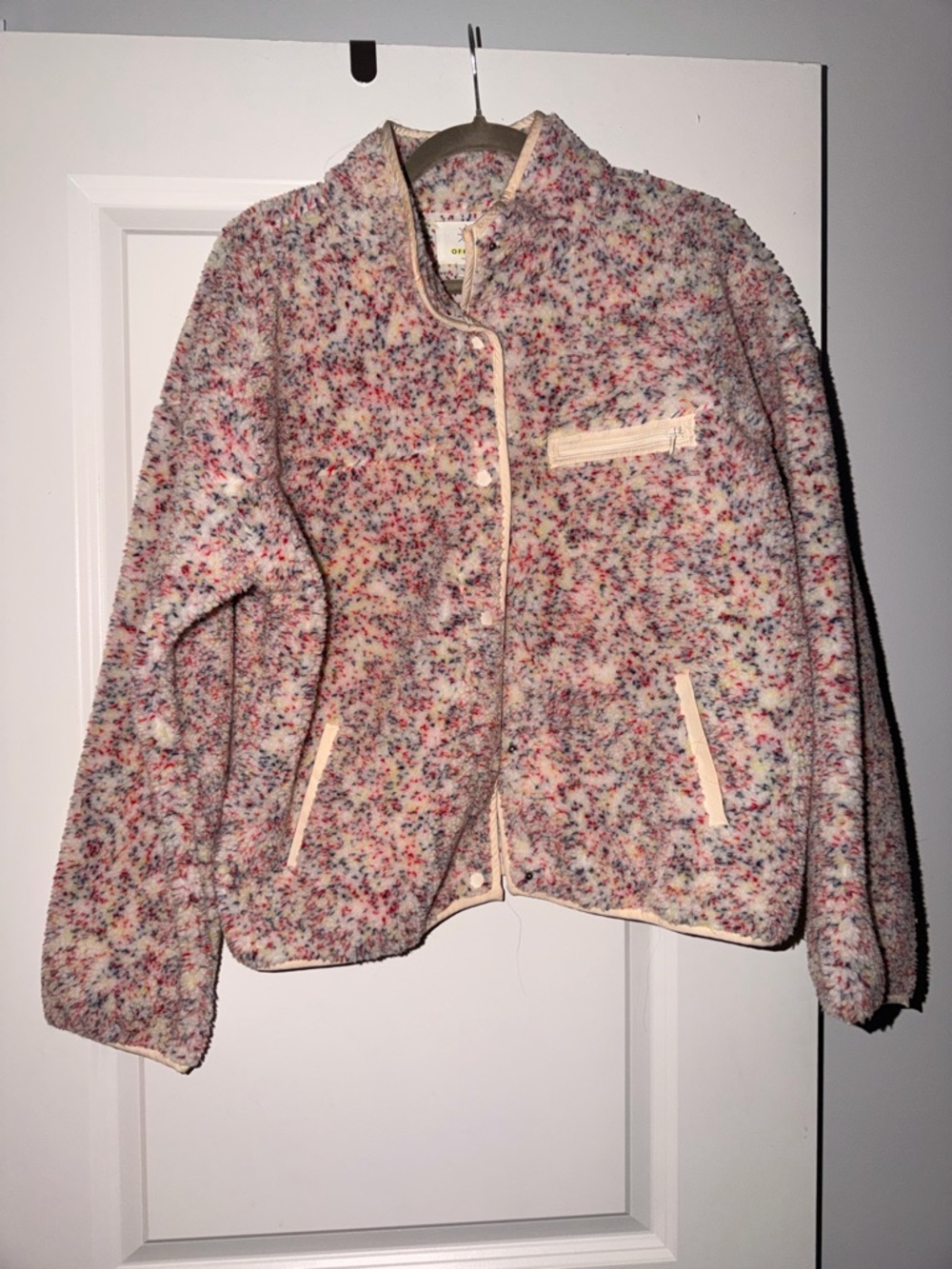 Women's Multicolor Flecked Fleece Jacket - Brand: unknown